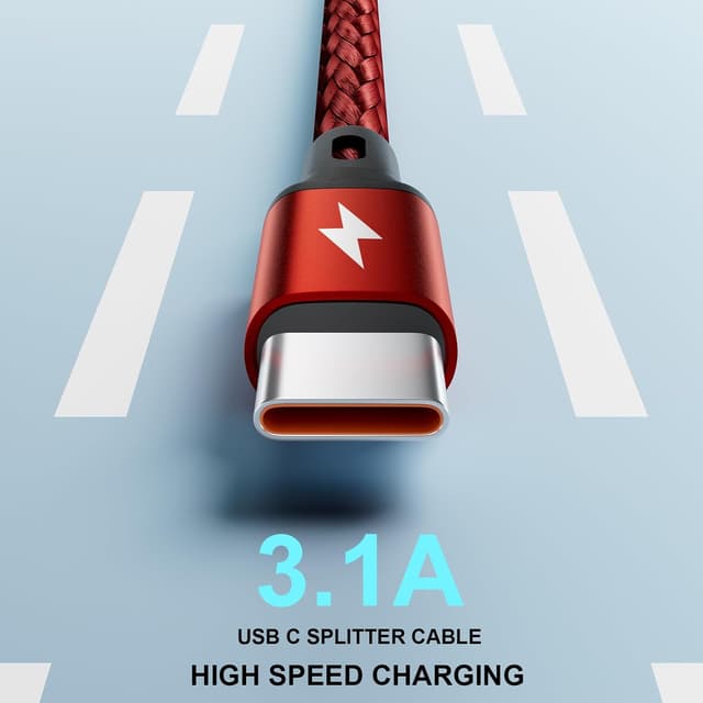 Thumbnail 2 de MJXIANG USB C Kabel 4 Ports