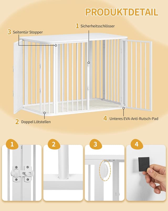 Thumbnail 5 de Hzuaneri Hundekäfig Möbel Innenbox