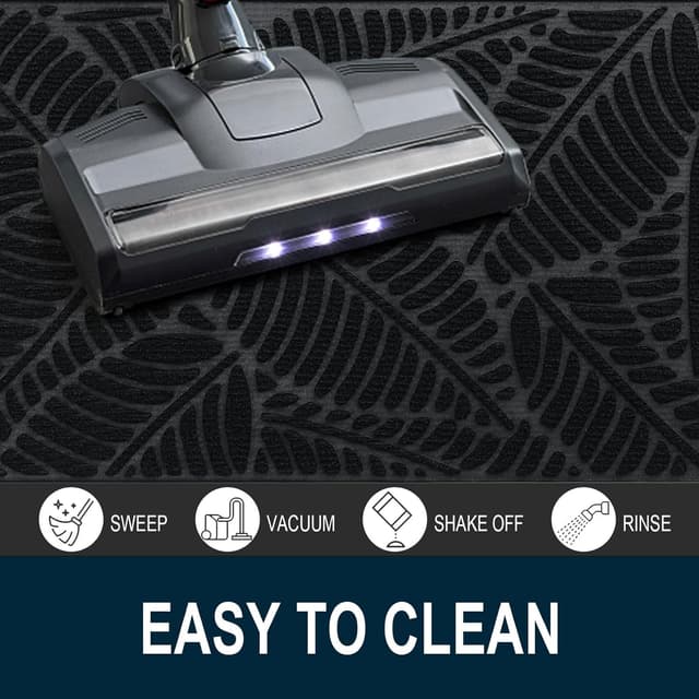 Detalle de Colorxy Waterproof Doormat (30''x17'') Natural Rubber Non-Slip Low-Profile Indoor Outdoor Door Mat