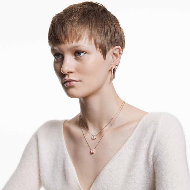 Thumbnail 5 de Swarovski Sparkling Dance Collar redondo blanco oro rosa 💍