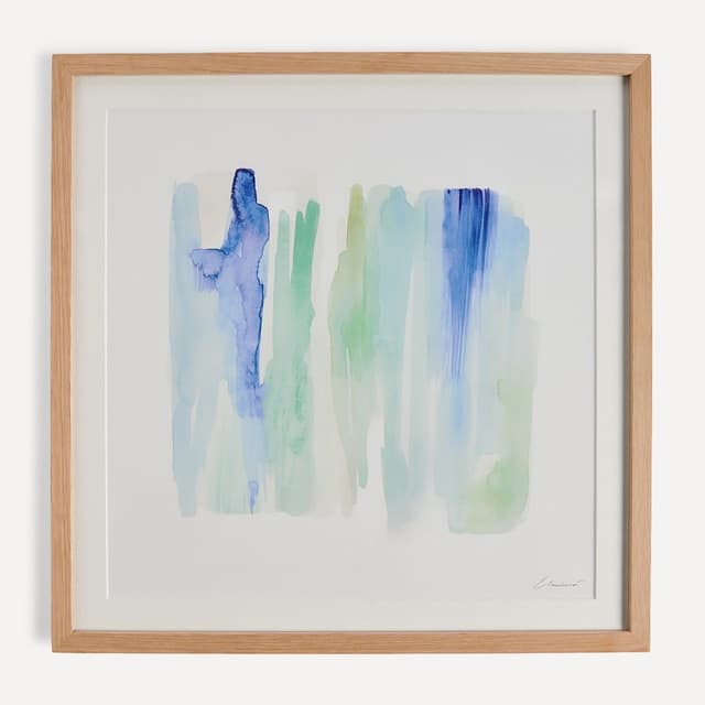 Detalle de El Corte Inglés Cuadro acuarela Azul