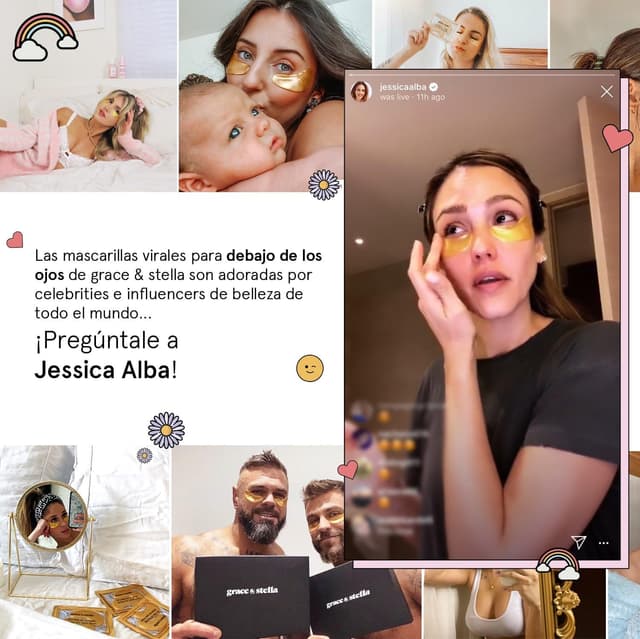 Detalle 2 de Grace and Stella Parches de Ojos Oro para Reducir Ojeras