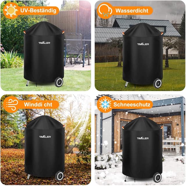 Thumbnail 6 de Tavaler Kugelgrill Abdeckung wetterfest (420D Oxford), passend für Weber Kugelgrill 57 cm, 77 x 90 cm