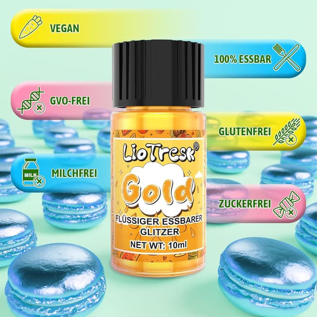 Thumbnail 3 de Essbarer Glitzer 4 Farben 10ml đ°