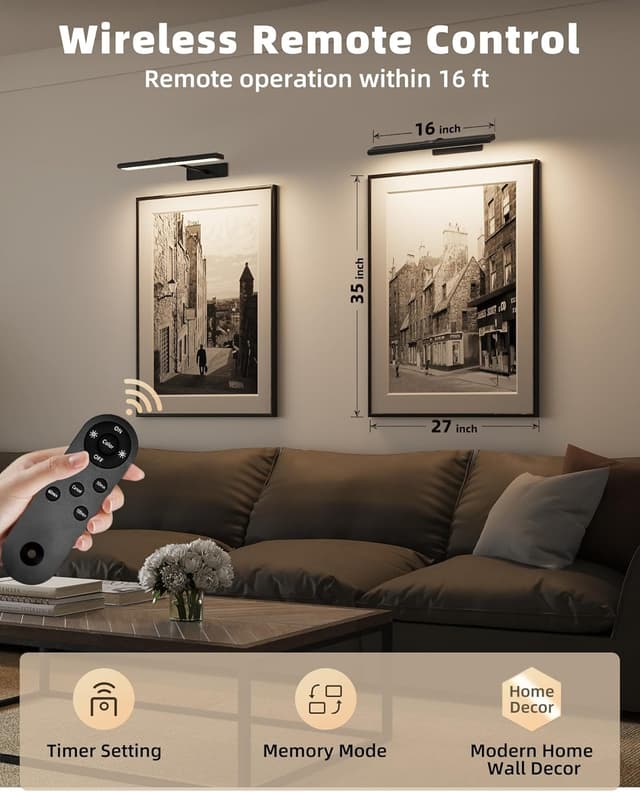 Detalle 2 de EZVALO Picture Light 4800mAh for Wall