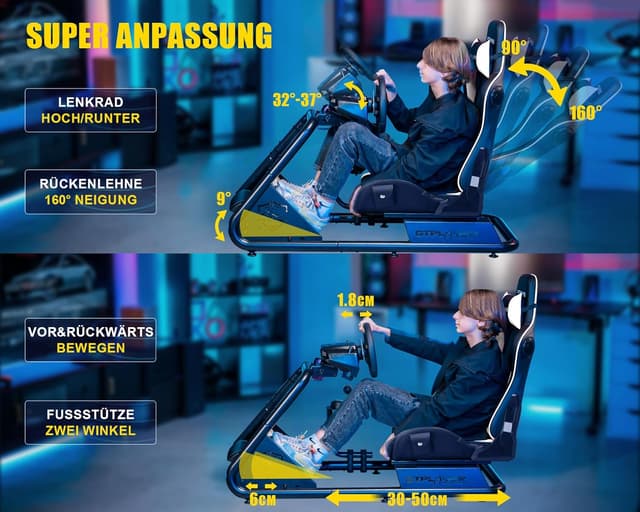 Detalle de GTPLAYER Simulator Cockpit für Sim Racing