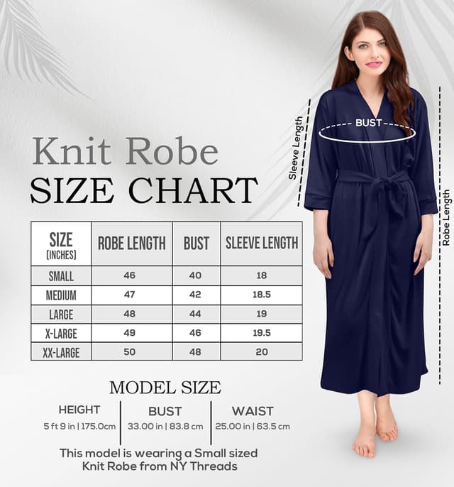 Thumbnail 1 de NY Threads Albornoz de Lujo en Punto de Algodón