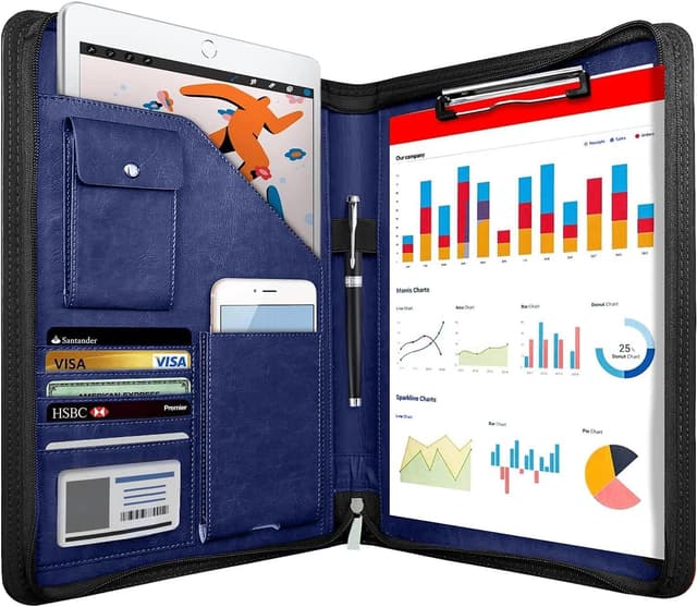 Detalle de NEWYES Portadocumentos A4 con cremallera