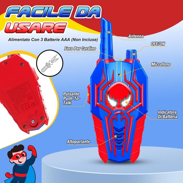 Detalle 2 de Toyokid Walkie talkie bambini 3-10 anni