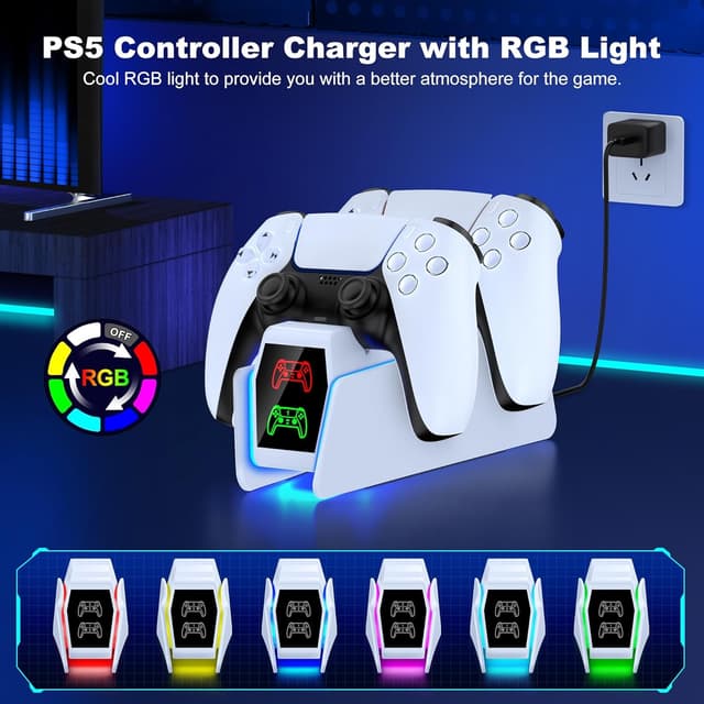 Detalle 2 de HASACOOL PS5 Charging Station 2H