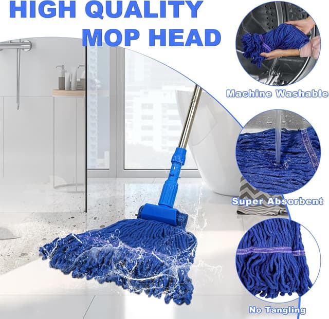 Detalle 2 de NEWE Balai Serpillère Commercial 140 cm