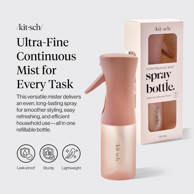 Detalle 2 de Kitsch Continuous Spray Bottle 150ml 💇♀