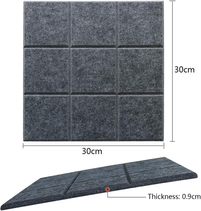 Thumbnail 6 de Uoisaiko große Filz Pinnwand, selbstklebend (30 x 30 cm, 30 Stifte) – 6er Set