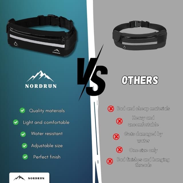 Thumbnail 6 de Nordrun® Ceinture Running imperméable pour homme et femme avec porte-téléphone