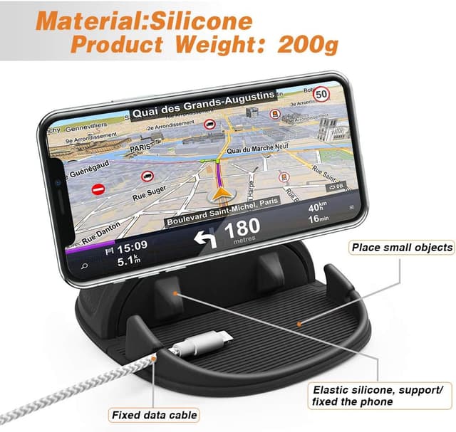 Detalle 2 de Cinati Car Phone Holder non-slip dashboard pad