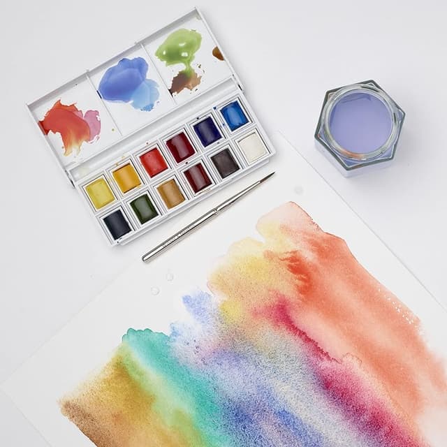 Detalle 1 de Winsor & Newton CotMan Set de acuarelas, 1 set 🎨