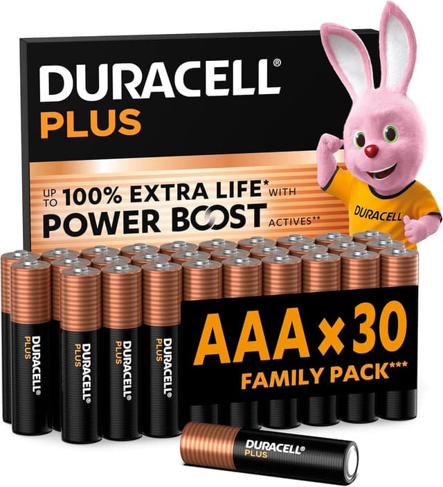 Imagen de DURACELL Plus AAA 30 pack 1.5V en OfertitasTOP