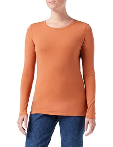 Detalle de Amazon Essentials Camiseta manga larga mujer, talla S