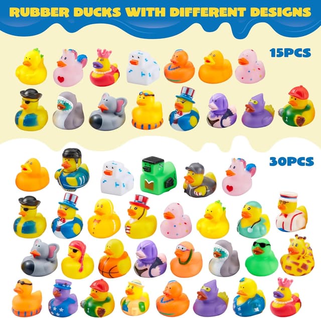 Detalle 2 de JOYIN 30 Rubber Ducks Bulk Pack 🦆