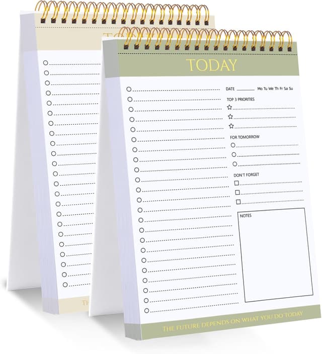 Detalle de To do list notepad 2 pack A5 planner 21 x 14 cm