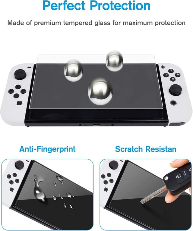 Thumbnail 4 de MOBDIK 2 Stück Schutzfolie für Switch OLED