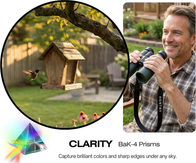 Thumbnail 3 de Hontry 8x42 roof binoculars for bird watching ðŸ”