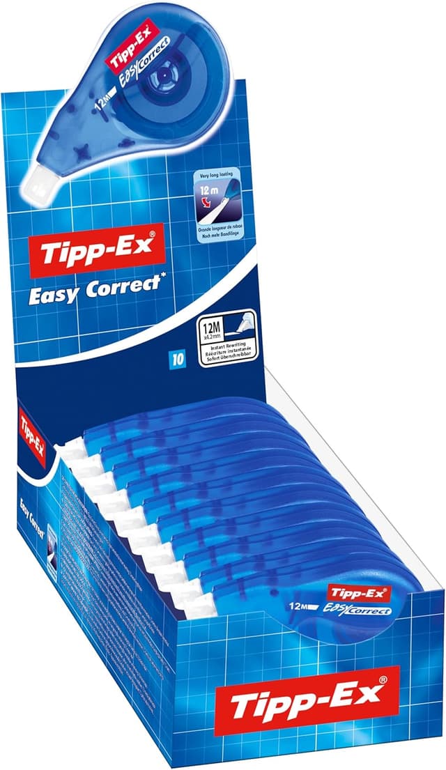 Detalle de Tipp-Ex 8290351 - Pack 10 cintas correctoras ✍