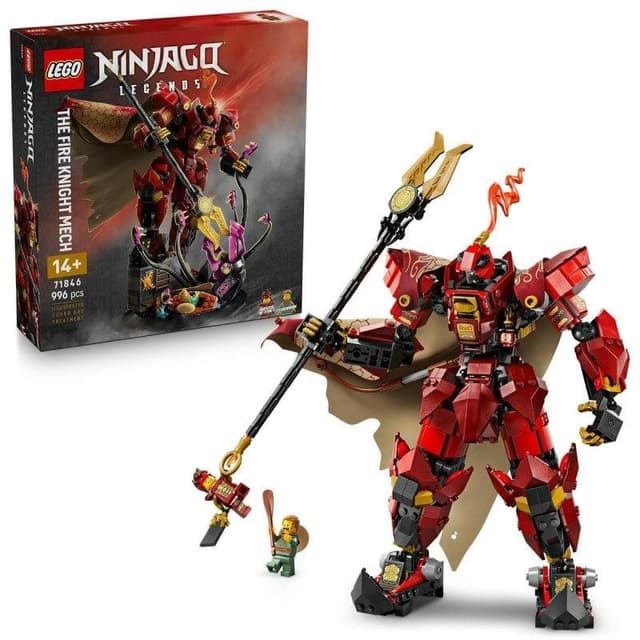 Detalle de Lego Ninjago Meca Caballero del Fuego 996 piezas 40 cm 🧩