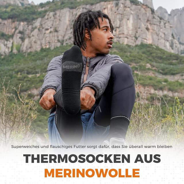 Detalle 2 de Rahhint Calcetines Merino de senderismo 3 pares