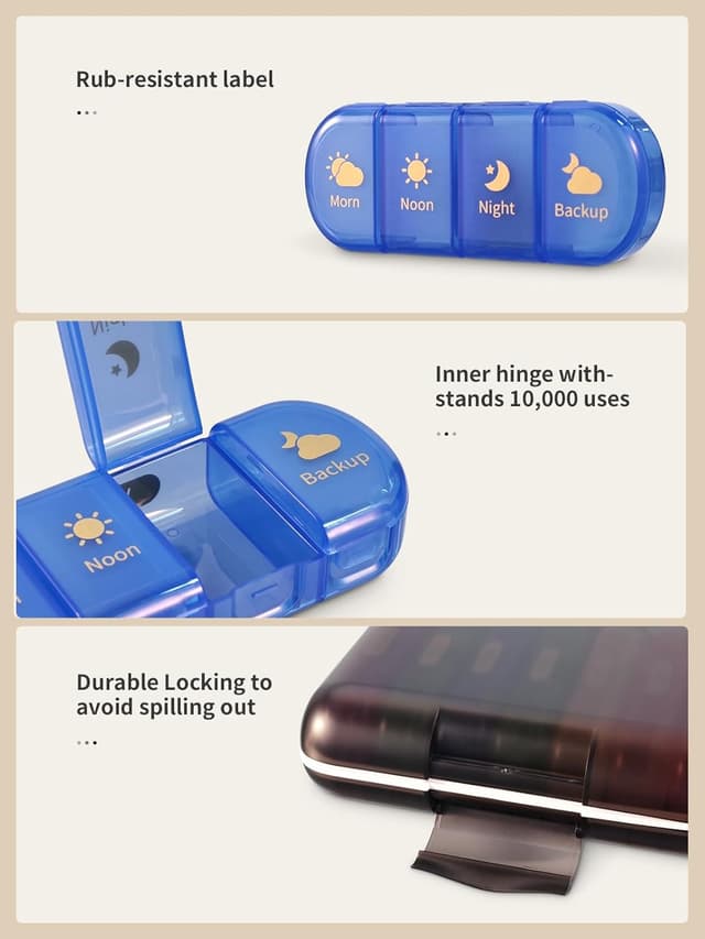 Detalle de Pilulier hebdomadaire 7 jours pratique