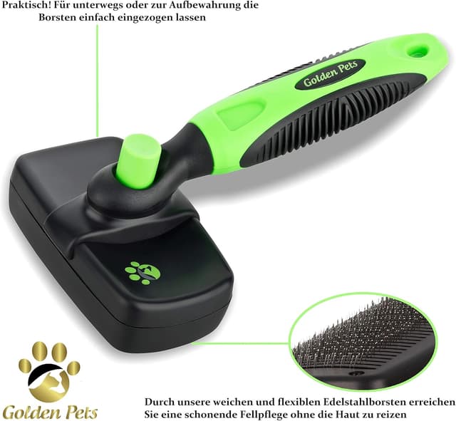 Detalle 2 de Golden Pets Selbstreinigende Bürste 1-Sekunden Reinigung