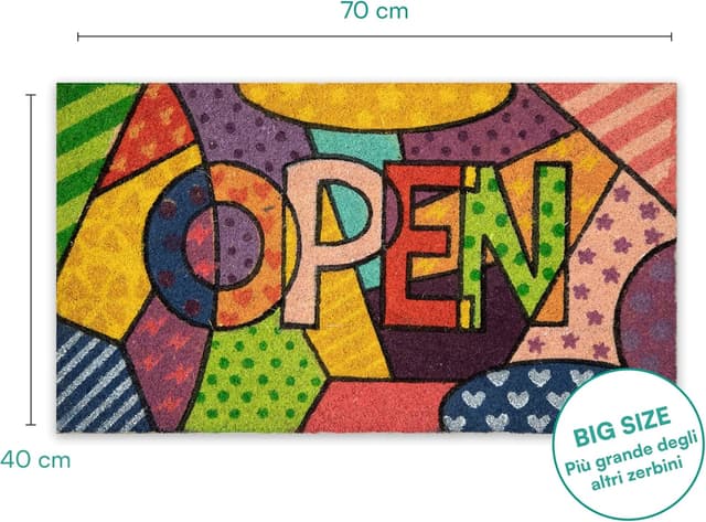 Detalle de Baroni Home Zerbino da esterno 70x40 cm