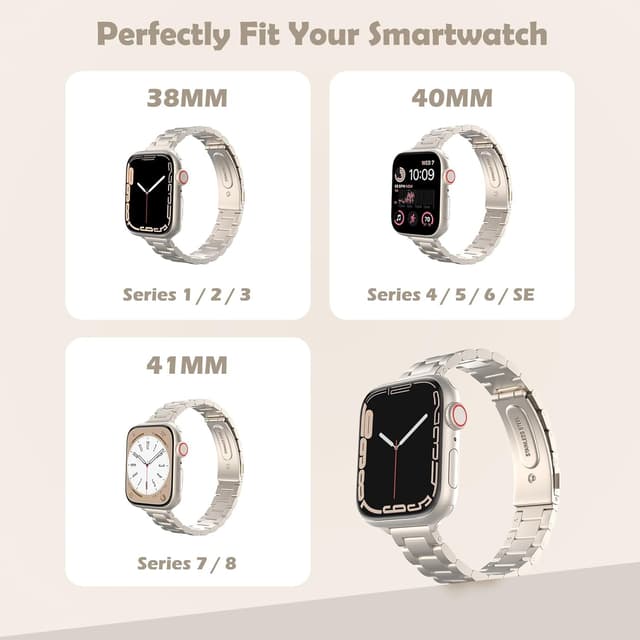 Detalle de MoKo slim metal band for Apple Watch 42mm