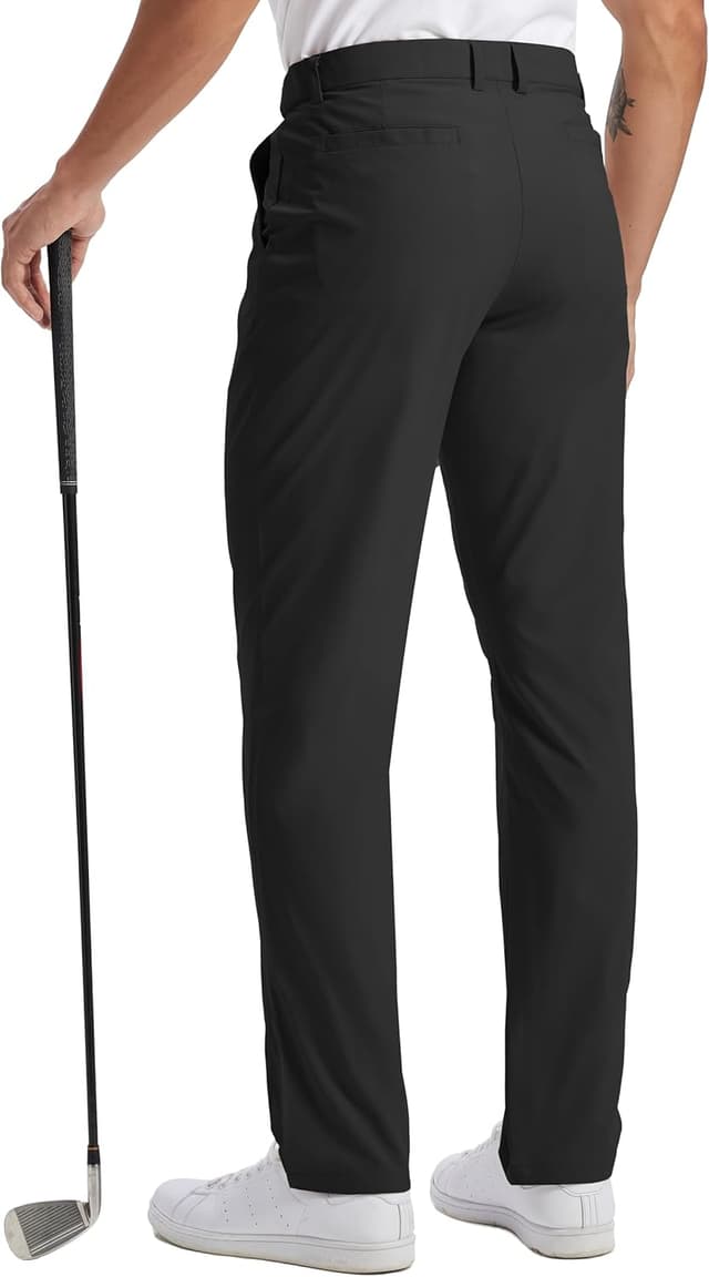 Detalle de Lightweight Quick-Dry Anti-Slip Mens Golf Pants with 4 Pockets (Stretch Casual Slacks)