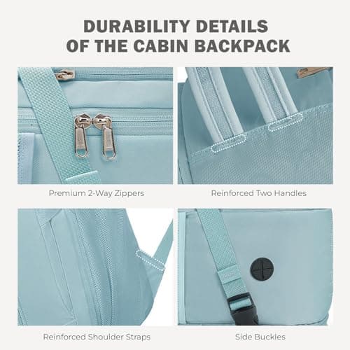 Thumbnail 6 de VMIKIV Mochila de cabina 45x36x20 cm para avión (Easyjet) 32 L con apertura 180° y bolsillos