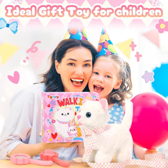 Thumbnail 6 de Tagitary Plush Walking Meowing Toy Cat