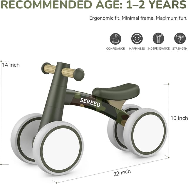 Thumbnail 6 de SEREED Baby Balance Bike 4 Wheels 12-24M