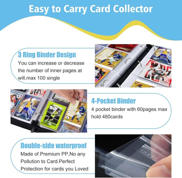 Thumbnail 4 de HYSINSE Álbum de recortes 480 bolsillos