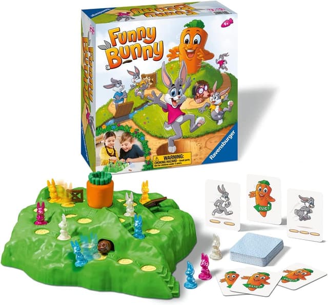 Detalle de Ravensburger Funny Bunny Children’s Game (Age 4+) – 2 to 4 Players