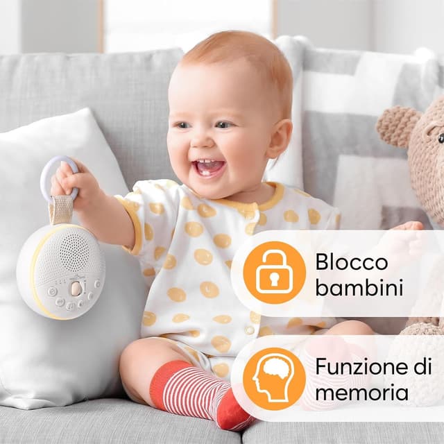 Thumbnail 4 de Aggiornato Rumori Bianchi per Neonato Portatile Easy@Home 34 Suoni