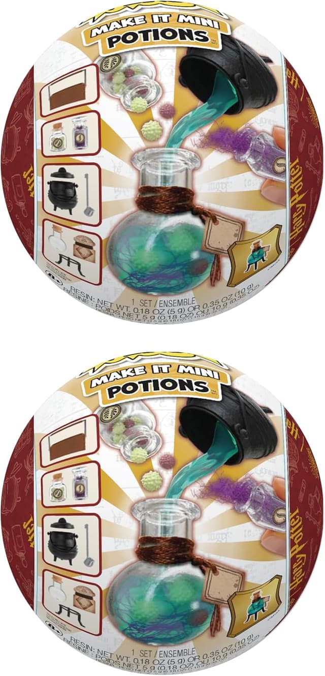Detalle de Make It Mini Potions Harry Potter (2-Pack) by MGA’s Miniverse — DIY resin replicas, blind box mini collectibles, 8+
