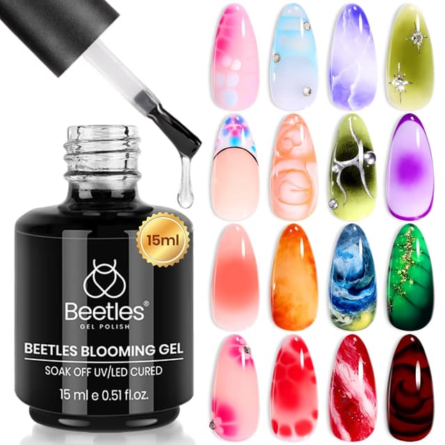 Detalle de Beetles Blooming Gel 15ml nail polish for marble effect ๐