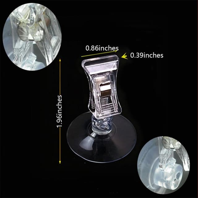 Thumbnail 5 de Transparent suction cup price tag clip