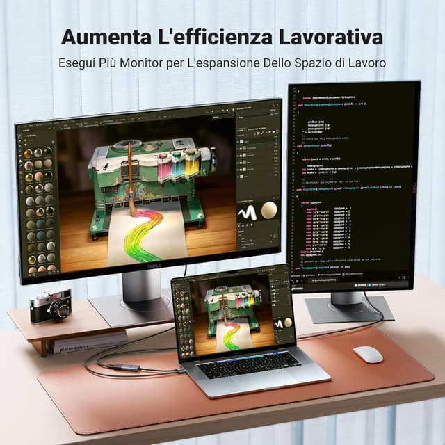 Detalle 2 de UGREEN USB C HDMI 2.1 8K60Hz adattatore