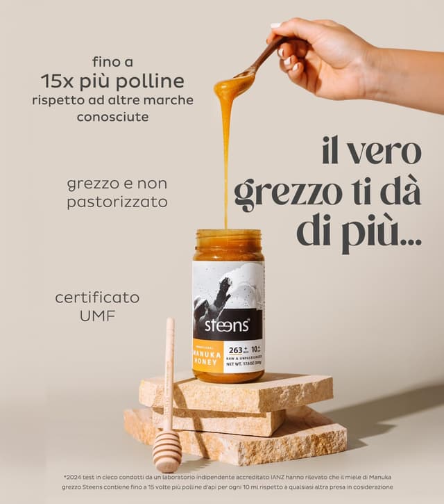 Thumbnail 1 de Steens Miele di Manuka UMF 10+ 500 g 🍯