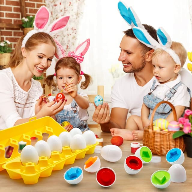 Thumbnail 5 de MOONTOY Matching Eggs Montessori toy 12pcs