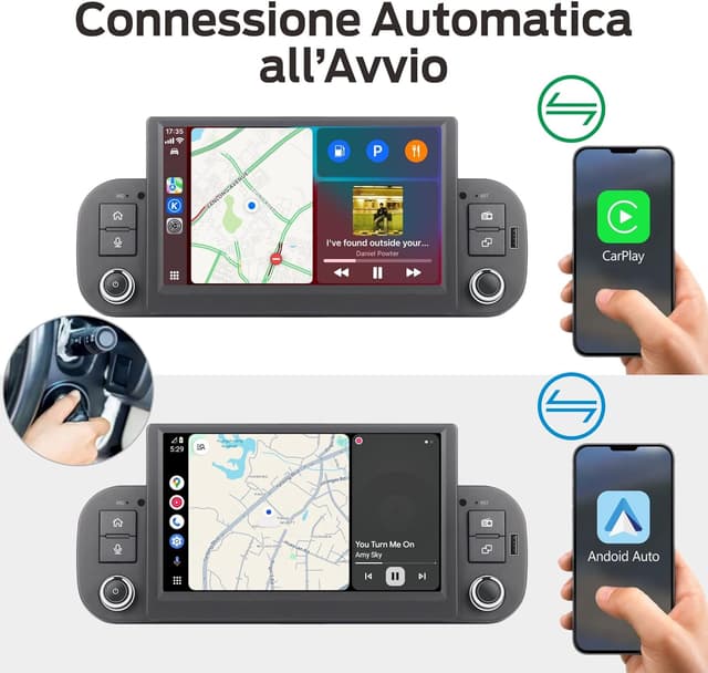 Detalle de Autoradio Avvio Lampo per Fiat Panda 2013-2020