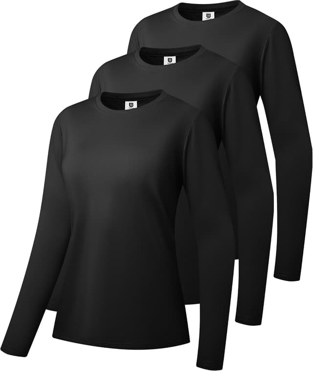 Detalle de Holure Damen Langarmshirt, 3er Pack