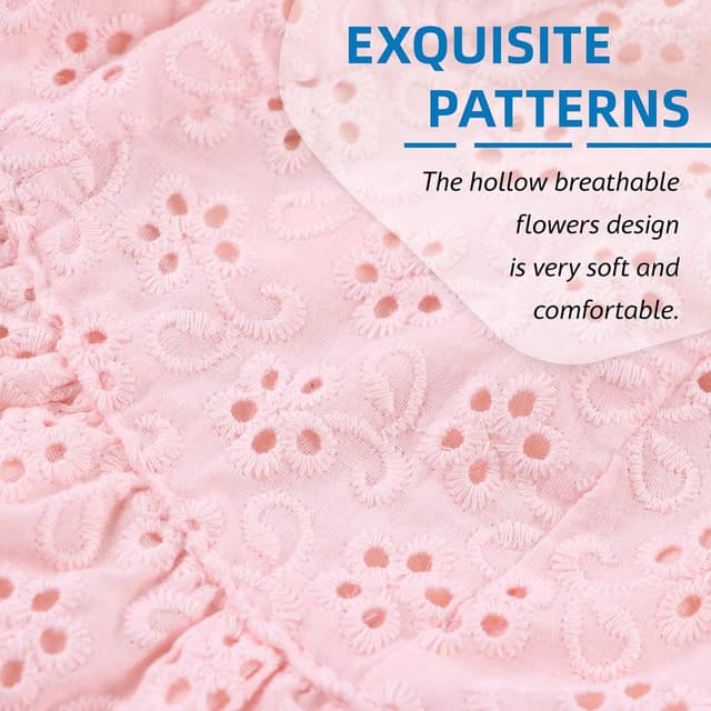 Detalle de XIAOHAWANG Sommerhut für Baby-Mädchen mit UV-Schutz aus Baumwolle und Schleife