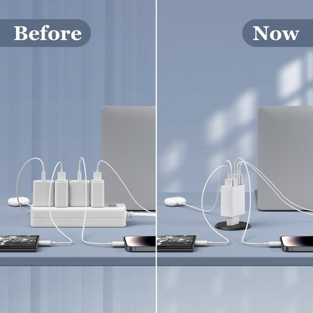 Thumbnail 6 de sccvee Cargador USB C 50W 5 puertos